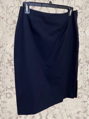 Brooks Brothers 346 Navy Wrap Pencil Skirt – Size 4 (Small)